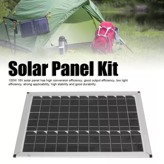 Panneau Solaire Portable Monocristallin 100 W 18 V Panneau Solaire 100 W 18 V