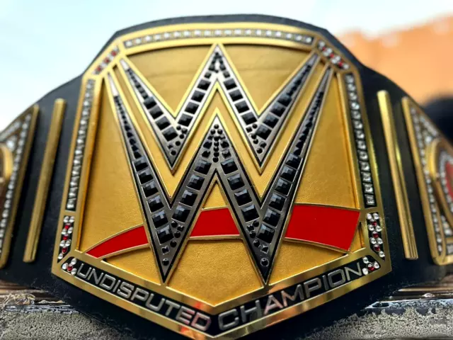 NEW UNDISPUTED WORLD HEAVYWEIGHT CHAMPIONSHIP WRESTLING REPLICA Tittle Belt 4MM
