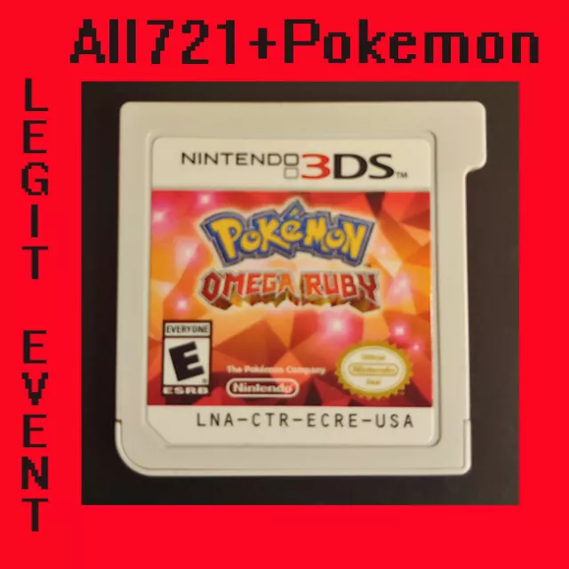 Pokemon Omega Ruby Loaded With All 721 + 120+ Legit Event Pokemon Unlocked