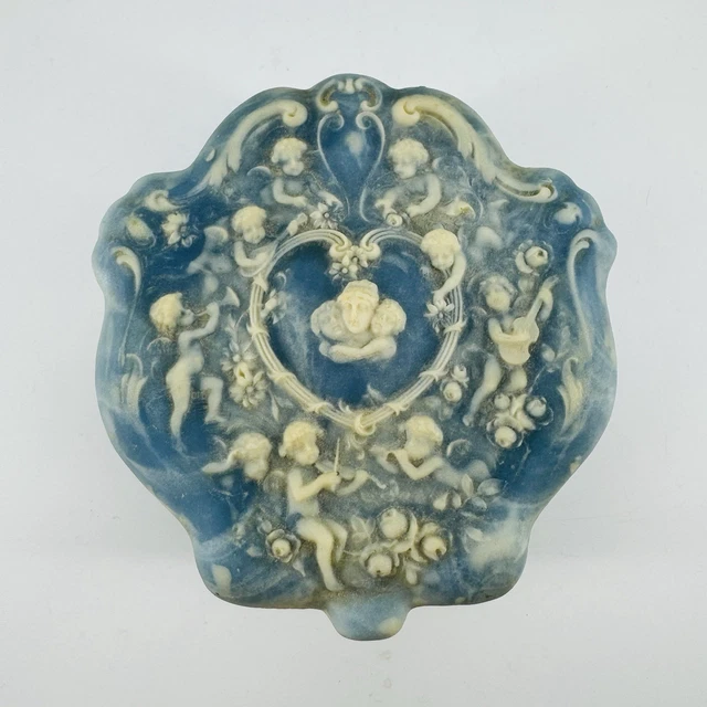 genuine incolay incolay stone box angels