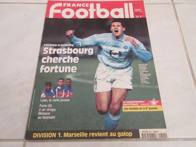 FOOTBALL RACING STRASBOURG 1982/83 LOT de 3 RARES CARTES ROOKIE CARD