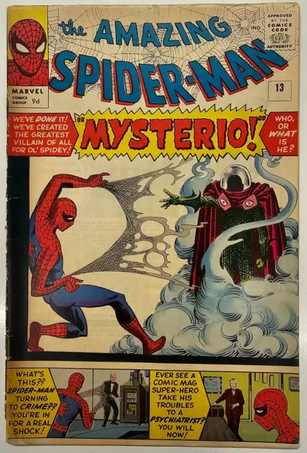 Marvel Comics Amazing Spiderman 13 Silver Age Key Issue 1st Mysterio