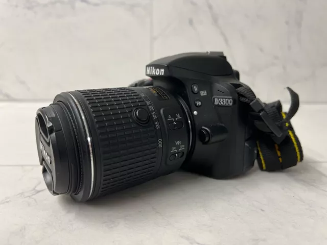 Nikon D3300 Dslr 24.4Mp Camera W/ Lens (No Charger) (Po1014223)