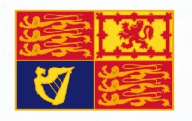 2 Pins Émaillés Officiels Drapeau Royal Standard Du Roi Charles III