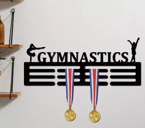 Personalised Medal Hanger Medal Holder Wall Display Gymnastics