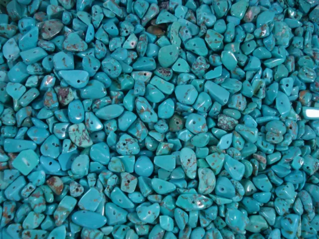 Gemstone Chips 50g Blue Turquoise Loose Beads Jewelry Semi Precious FREE POSTAGE