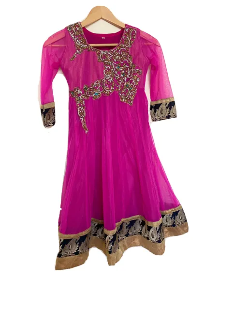 Girls Pakistani Indian eid  diwali anarkali Party wear Dress Size 30