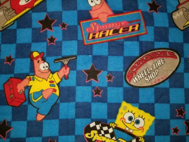 16" Accent Pillow Sham Cover Spongebob Squarepants Patrick Race Car Go Kart