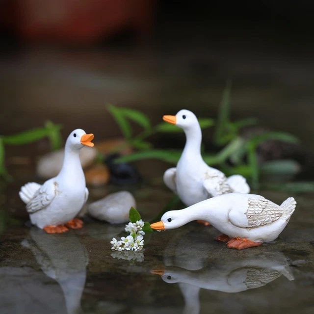Accessories Mini Statue Resin Decoration Duck Figurines Garden Gnomes Outdoor