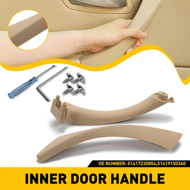 Fit For BMW E90 328i Inner+Outer Door Panel Handle Pull Trim Cover Right Side