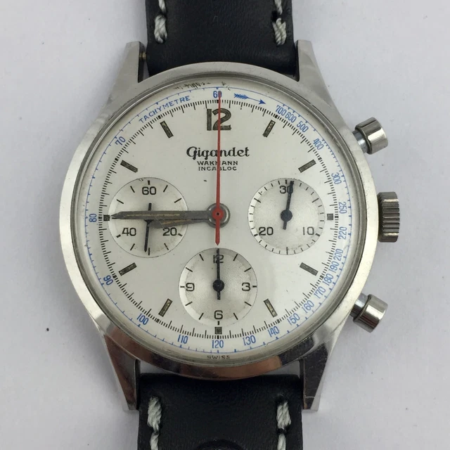 Quadrante Cronografo Vintage Wakmann Valjoux 72 – 32,4 Mm, Condizioni NOS