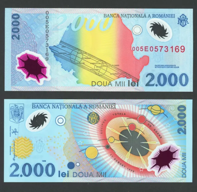 ROMANIA 2000 Lei 1999 P-111a.1 UNC  005E0573169