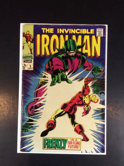 Invincible Iron Man #5 Marvel 1968 Vintage VG/FN Silver Age Archie Goodwin Used