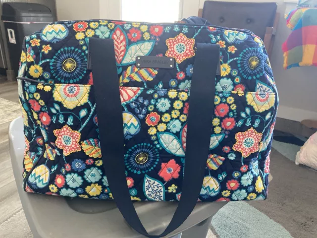 Vera Bradley Nomadic Floral Bloom Weekender Bag - Size Medium 17"x8"x14"