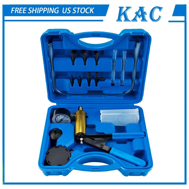 Hand Held Vacuum Pressure Pump Tester Kit Brake Fluid Bleeder Car Universal New Hand Held Vacuum Pressure Pump Tester Kit Brake Fluid Bleeder Car Universal New