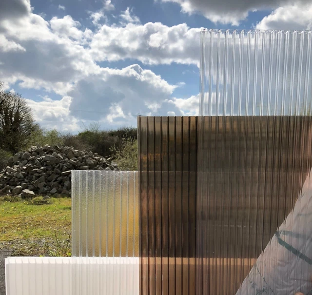 Polycarbonate Sheet for Roofing 4mm & 10mm, Green House, Clear, Opal, Frosted