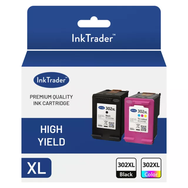 HP 302 XL Black Colour Combo - Ink Cartridges For OfficeJet/ENVY/DeskJet printer