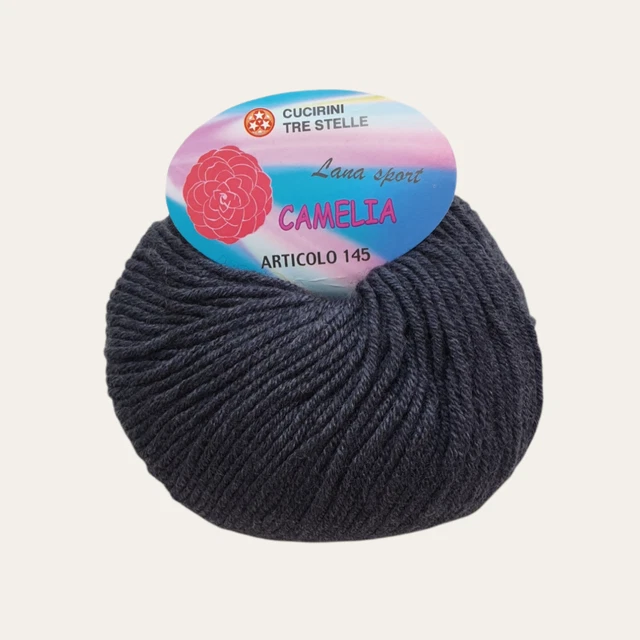 Cucirini Tre Stelle – Lana Gelsomino Premium 100% Acrilico, 50g / 150mt, Prodotta In Italia, Ideale Per Maglieria, Copertine E Amigurumi (Blu 148)