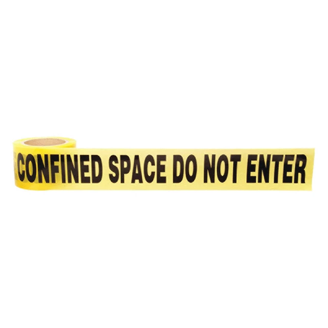 BRADY 91256 Barricade Tape,Yellow/Black,200ft x 3 In