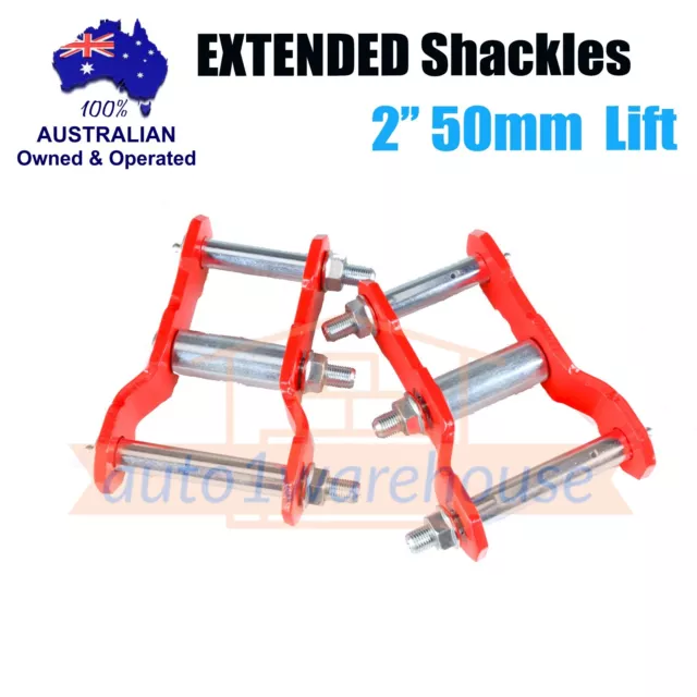 2" INCH LIFT REAR EXTENDED GREASABLE SHACKLES for TOYOTA HILUX VIGO 05-2015 KIT