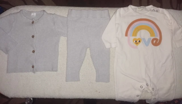 Baby Boy Age 0 To 3 Months Clothes Bundle Great Quality And Condition 3 Items