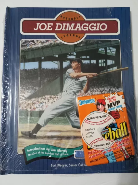 JOE DIMAGGIO -NY YANKEES - Baseball Legends Book W/Puzzle Pieces & Picture Cards