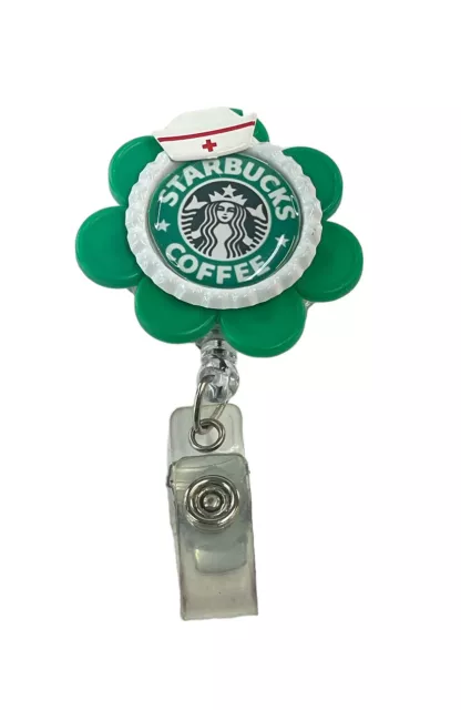 Coffee Retractable Badge Reel with Alligator Clip Funny ID Badge Holder for  Coffee Lovers Funny Pug Badge Decorative Badge Holder Clear Card Holder