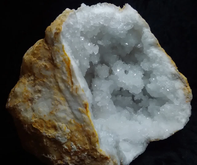 Quarz, Schneequarz geode aus Ouled Bou Ali, Khouribga. Sahara, Marokko # 10 2