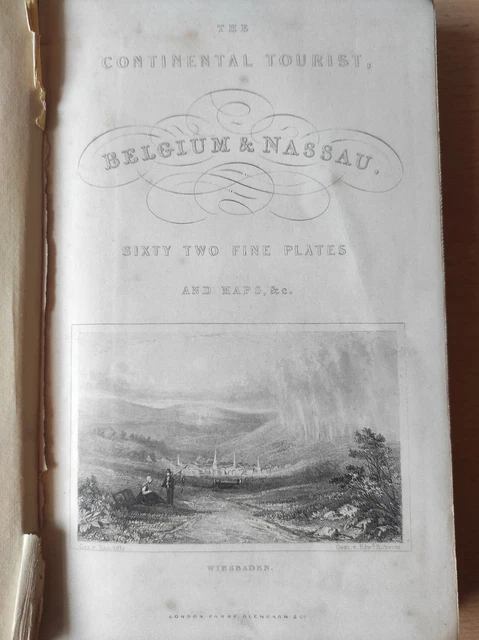altes Buch Belgium and Nassau mit vielen schönen Kupferstichen 3
