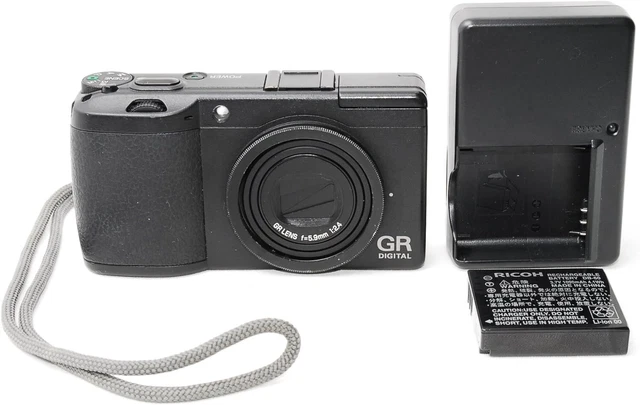 RICOH GR DIGITAL II 10.1MP 5.9mm f2.4 Exc++++ Compact Digital Camera Black JAPAN
