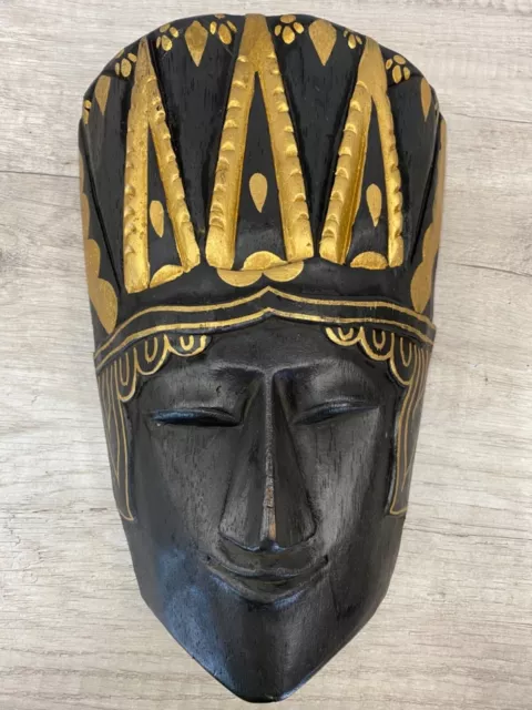 Vintage African Wooden Mask 0ld Tribal Art hand carved beautiful