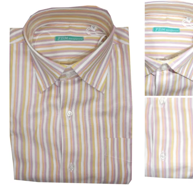 Camicia uomo a manica lunga camicie righe elegante in cotone m l casual classica