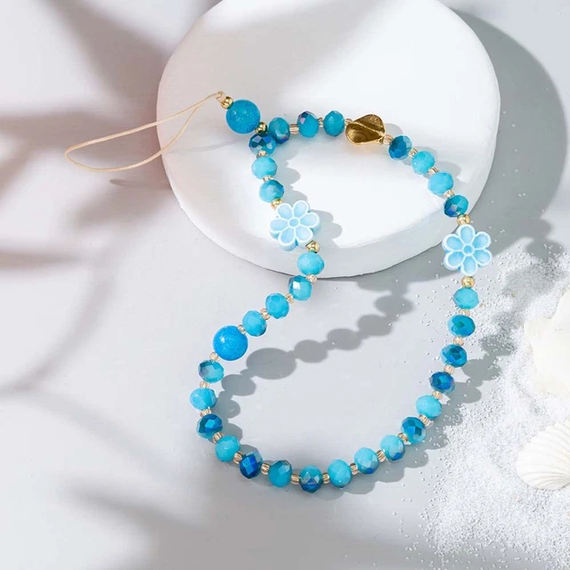 Phone Lanyard Mobile Phone Strap Mobile Phone Chain Crystal Stone Beads Lanyard