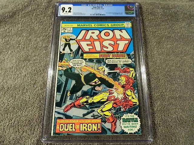 1975 MARVEL Comics IRON FIST #1 - 1st ap. of STEEL SERPENT in Comics - CGC 9.2