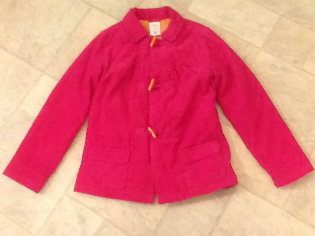 Gymboree Panda Academy Pink Corduroy Coat Jacket Size L (10-12)