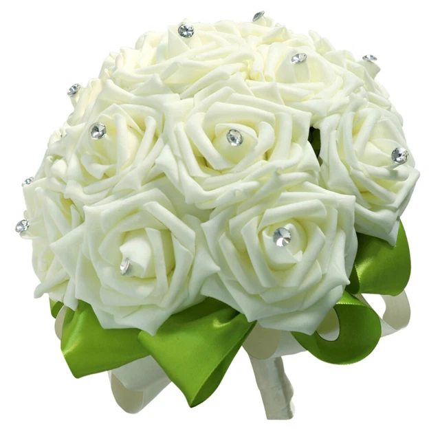1Pc Braut Mit Braut Mit Blumen Hochzeit Hält Rosen