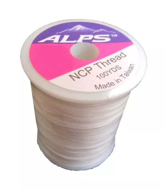 Alps 100yds of White Rod Wrapping Thread - Size A (0.15mm) Rod Binding Cotton