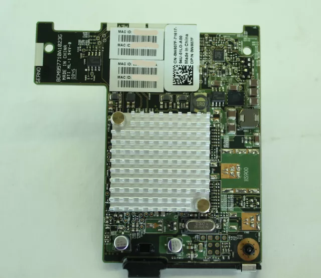 Dell Broadcom Dual Port 10GBASE-T Lame Mezzanine Adaptateur Dp / N W807F