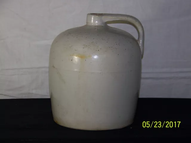 Antique c1880's Americana Fallston Pottery Salt Glazed Stoneware Crock Jug