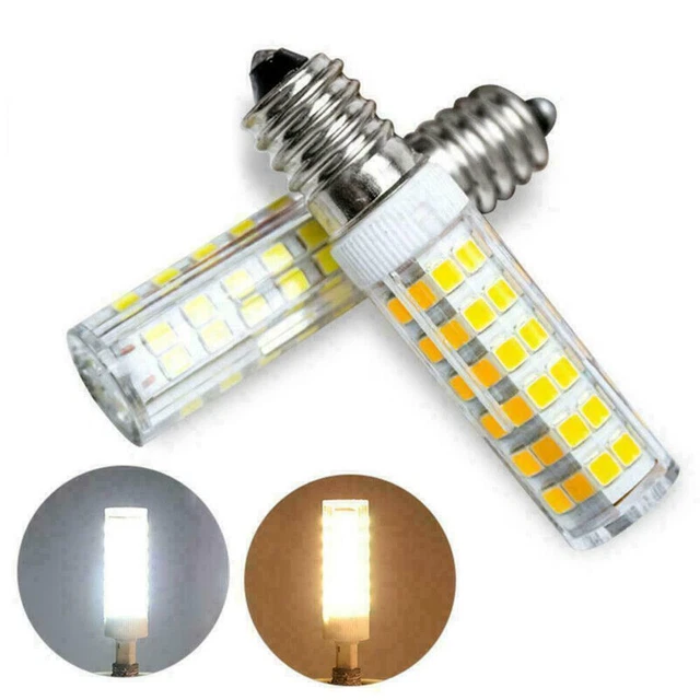 2X E14 7W LED Light Bulb Kitchen Range Hood Chimmey Warm Fridge V1Y0
