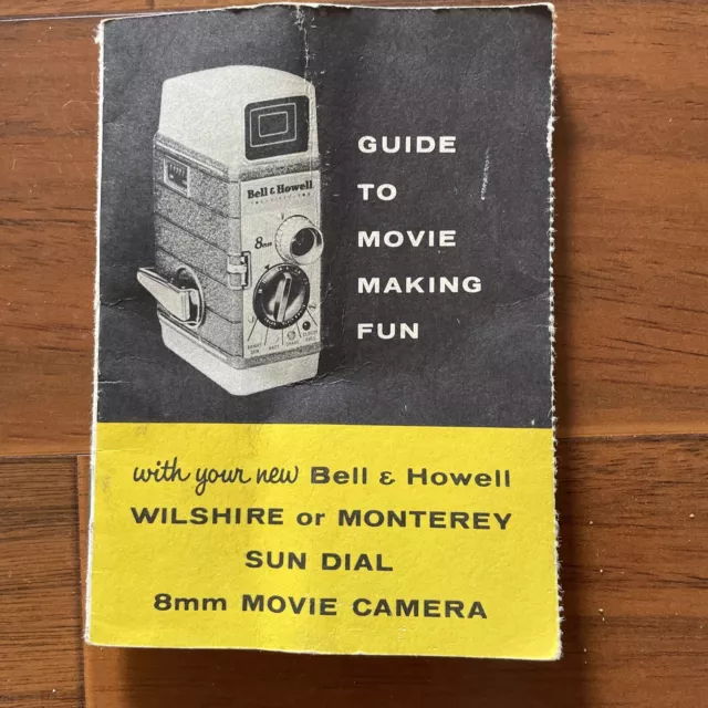 Vintage Bell & Howell "Guide to Movie Making Fun" 8mm Movie Camera 1958