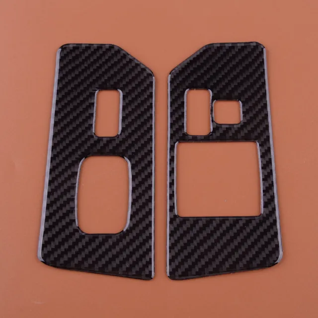 Carbon Fiber Interior Door Window Switch Cover Trim Fits For Toyota FJ Cruiser