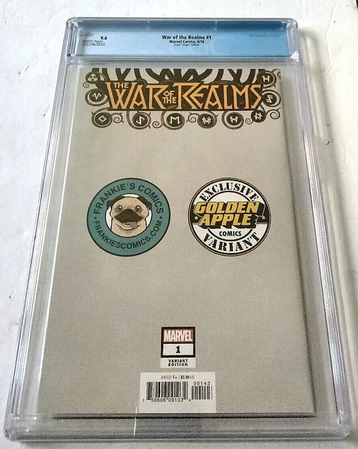 Marvel War Of The Realms #1 Cgc 9.6 Wh Pages 6/19 Crain Virgin Edition 3