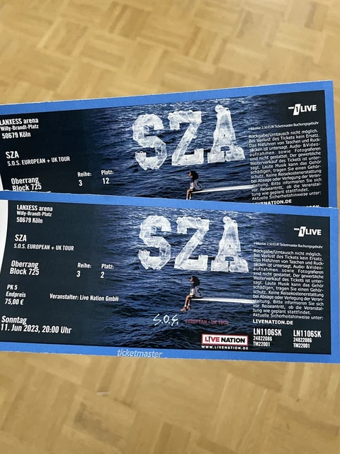 Konzertkarten 2023 SZA Köln Sonntag, 11.06.23