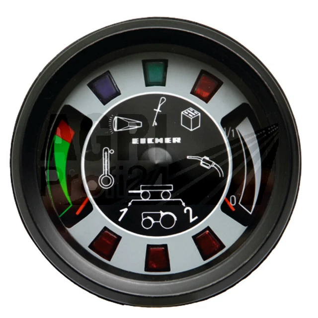 Produktbild von Traktormeter Tacho Für Eicher – 115mm, 500–2200 U/min, Bis 30 Km/h, Drehzahlmesser