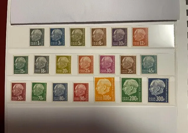 Altdeutschland Saarland OPD Saarbrücken Satz Nr.409/428 postfr. stamps MNH