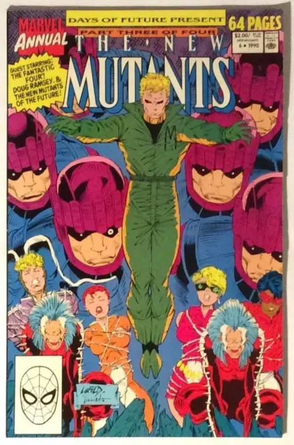 The New Mutants Annual #6 (Marvel 1990) FN/VF condition