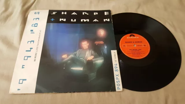 Bill Sharpe & Gary Numan No More Lies Extended Mix 12" Single 1980S Pop Shakatak