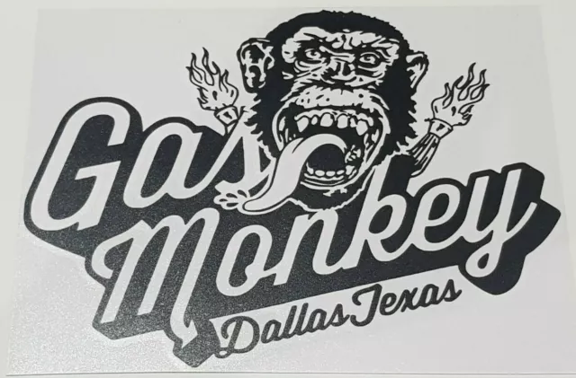 Dallas Texas - GAS MONKEY GARAGE GMG style decal sticker - car toolbox workshop
