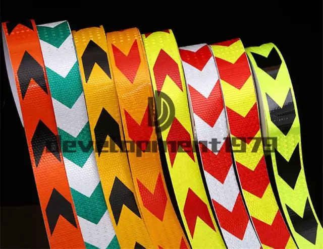 Types Night Reflective Safety Warning Conspicuity Tape Strip Sticker 2"X10' 1-3M